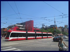 Chinatown Toronto 43 - Modern tram at Dundas St/Spadina Ave